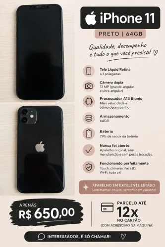 Vendo iPhone 11 barato