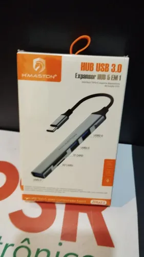 Hub USB 3.0 Tipo C para Computador 5 em 1