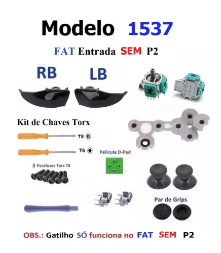 Kit peças reparo Controle Xbox One FAT 1537
