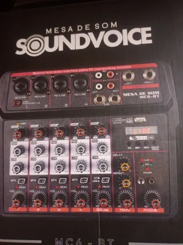 Mesa de Som Soundvoice MC6 - BT