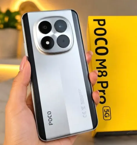 Xiaomi Poco M8 PRÓ 5G NFC Prata 512/12 Lacrado GLOBAL