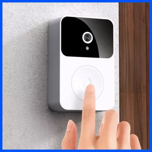 Campainha inteligente com câmera wifi para monitoramento remoto Novo