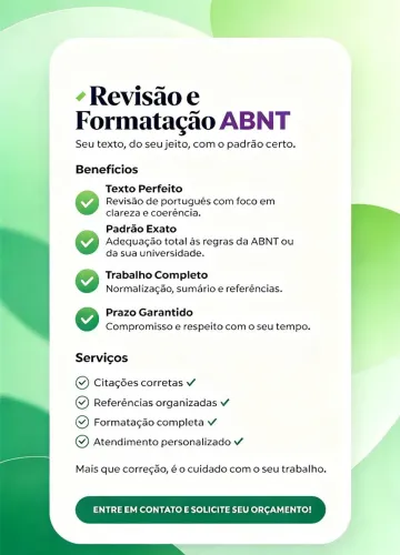 Revisão e Formatação de trabalho ABNT - Leia a Descrição