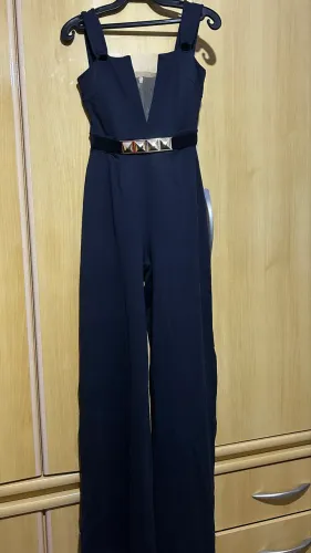 Macacão Preto Pantalona