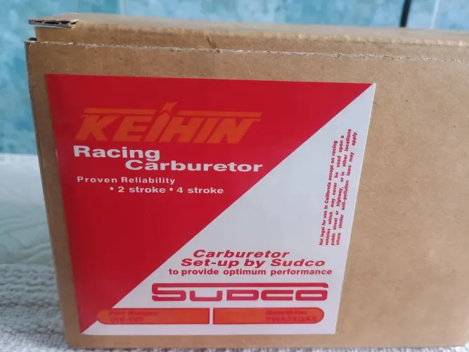 Carburador de competição keihin para moto.