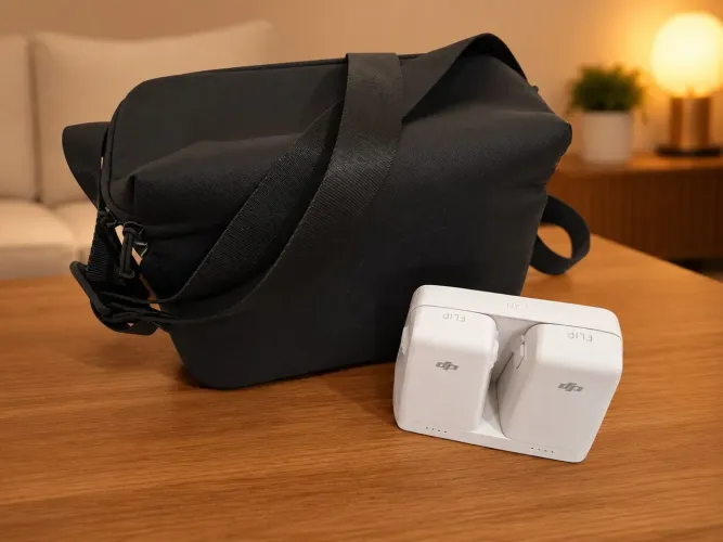 Baterias e bolsa drone DJI flip