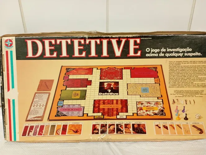 Jogo Detetive da Estrela antigo anos 90 item de colecionador.