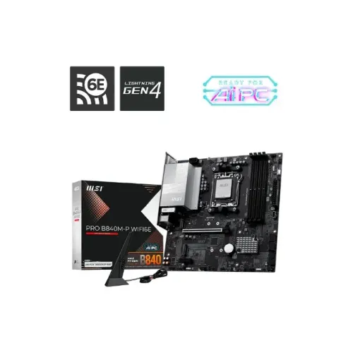 PLACA MÃE  MSI PRO B840M-P WIFI 6E NOVA COM NOTA FISCAL E GARANTIA!