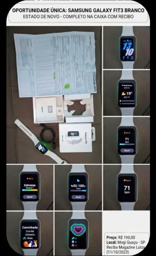 Samsung Galaxy Fit3 Branco impecável- Completo e na caixa! Acompanha nota fiscal de compra
