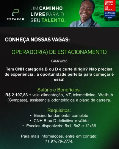 Manobrista - Campinas