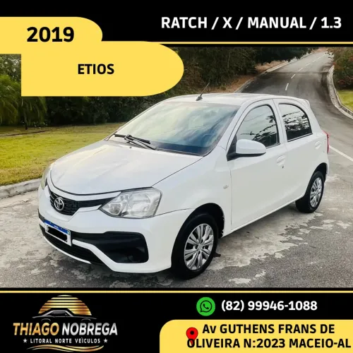 Toyota Etios X 1.3 Flex 16V 5P Mec. 2019