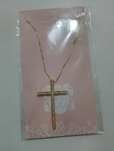 Colar  Presente Semijoia Banhado a Ouro 18K