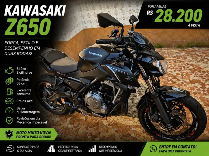 Kawasaki Z650 Ano 2018
