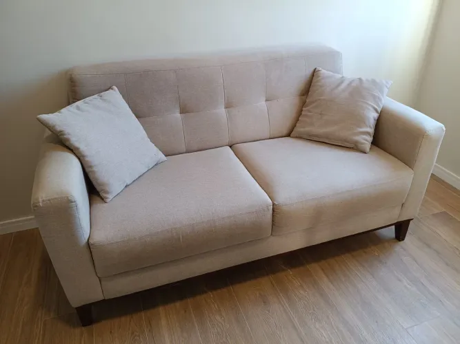 Sofá 2 lugares Mobly Narvik Linho