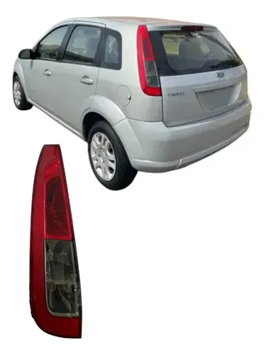 Lanterna Traseira Ford Fiesta Hatch 2008 2009 Fume 26061306 Esquerdo/motorista Vermelha