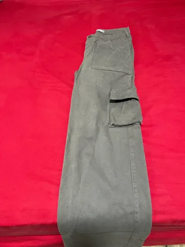 CALÇA CARGO CINZA