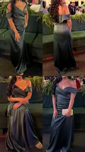 Vestido verde musgo tamanho G