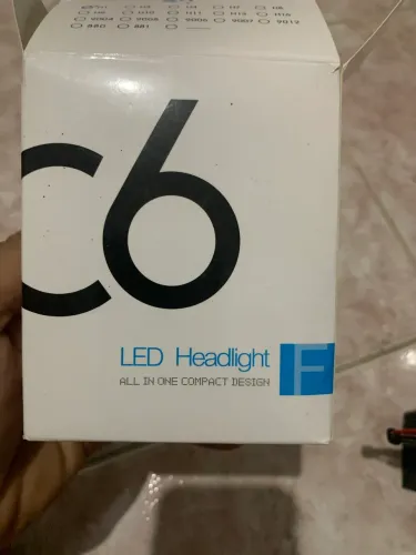 Lâmpada farol de LED c6 6k lumens  H1