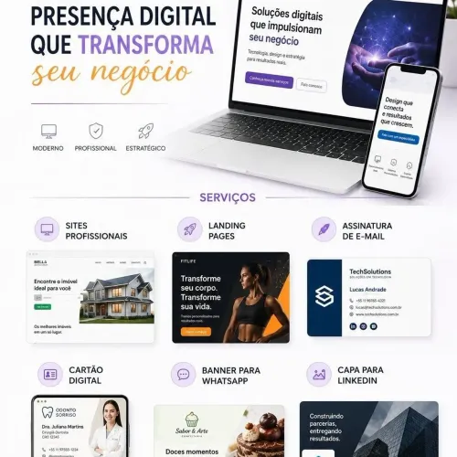 Sites e presença digital para empresas