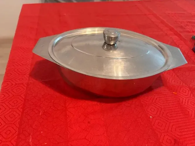 Rechaud Inox 3 Litros - Oval, com Tampa
