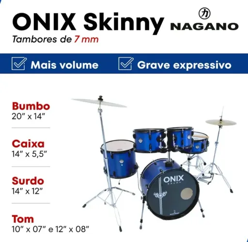 Bateria acústica Nagano