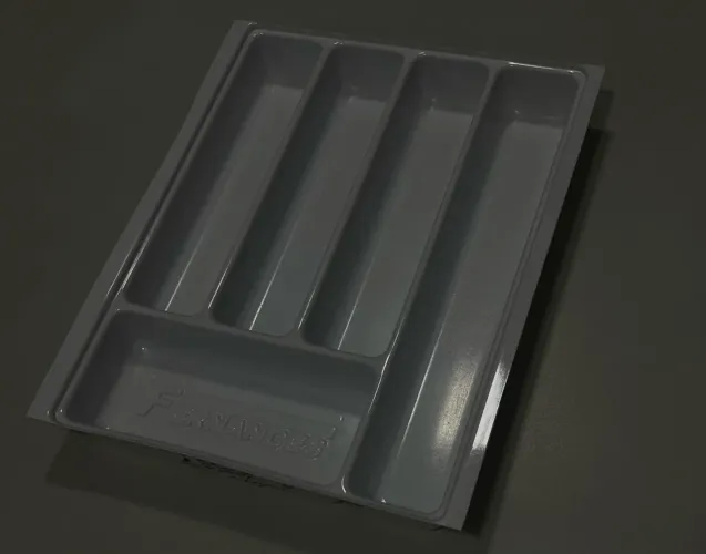 PORTA TALHERES BRANCO AJUSTÁVEL PARA GAVETA