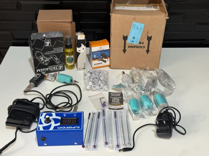 Kit Tatuagem Profissional Completo - Ideal para Iniciantes!