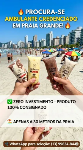 Ambulante na Praia Grande 