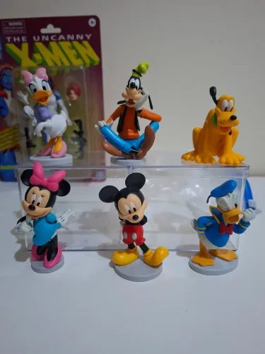 Playset Disney Mickey, Pateta, Minnie e Pato Donald
