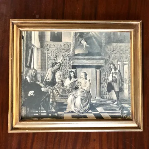 Quadro antigo Pieter de Hooch - Reprodução em Tela