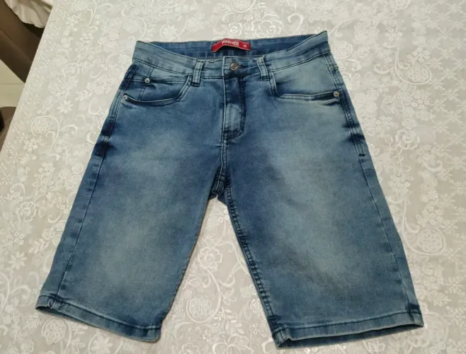 Bermuda jeans masculina 38