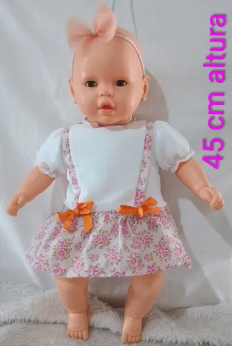 Boneca antiga bebezinho da estrela 45 cm