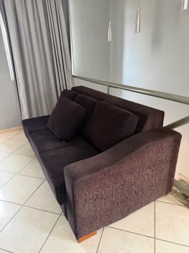 Sofa retratil 2 metros - preto