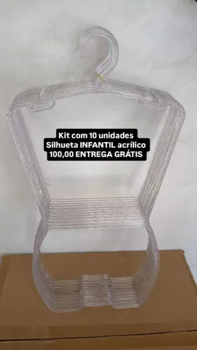 Cabide silhueta infantil NOVOS ENTREGA GRÁTIS