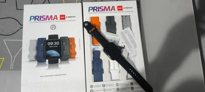 Smartwatch completo na caixa