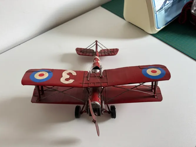 Avião Vermelho Vintage - Decorativo 