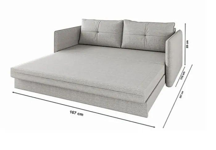 Sofá Cama 2 lugares Ortobom espuma D28