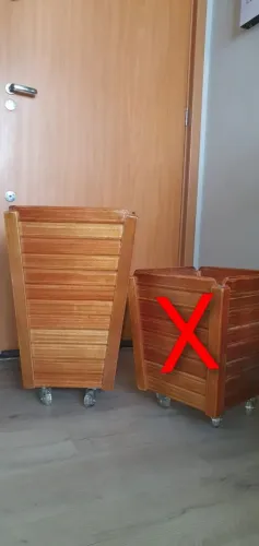 Cachepô para vasos grandes com rodinhas