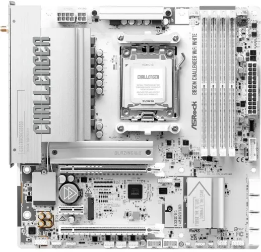 Placa Mãe ASRock B850M Challenger WiFi White - AM5 DDR5 R$ 999,00
