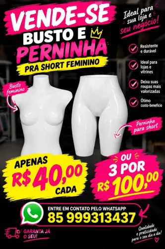 Vende se busto e perninha pra short feminino