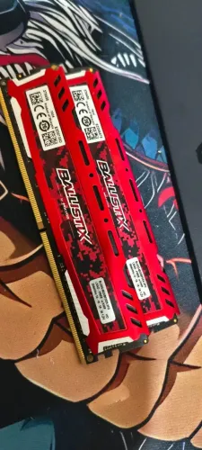Kit 16GB RAM Crucial Ballistix 2x8GB DDR4 2666MHz - Excelente Estado
