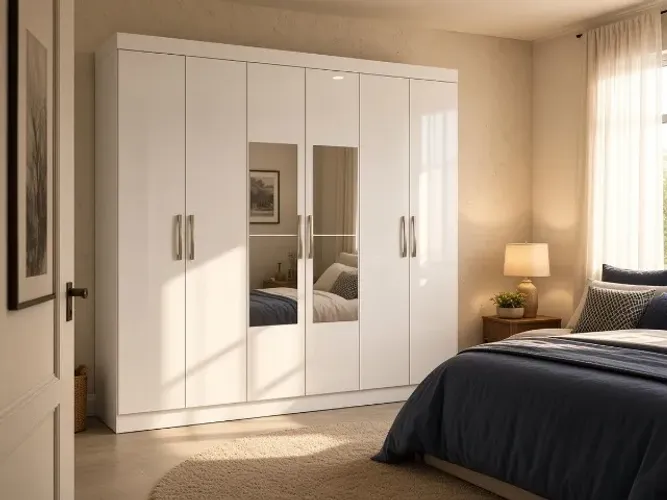 Guarda-Roupa Paris 6 Portas 1,80m 100% MDF (NOVO A PRONTA ENTREGA)