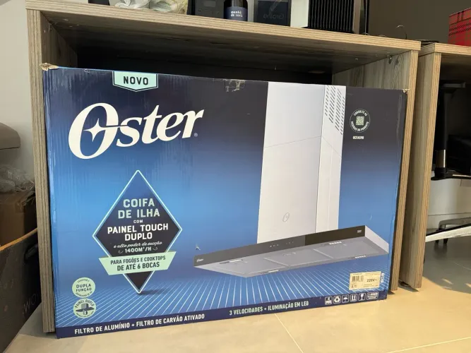 Coifa de ilha Oster nova na caixa