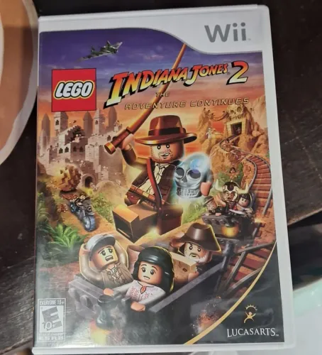 Jogo LEGO Indiana Jones 2: The Adventure Continues para o Nintendo Wii.