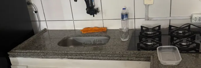 Pia de cozinha de mármore andorinha, cinza.