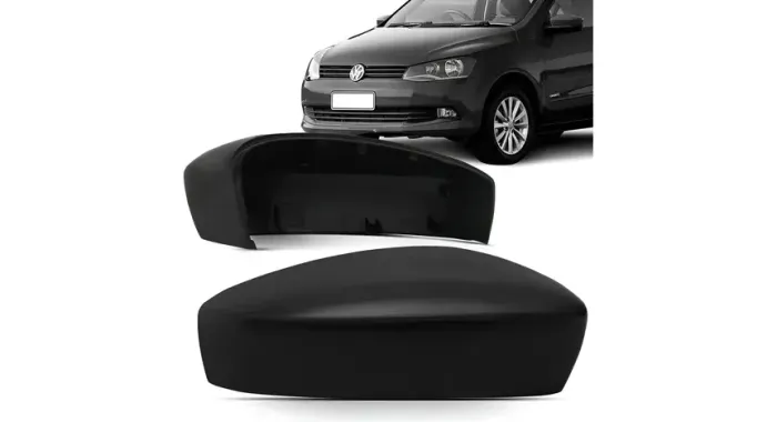 Par de Capas de Retrovisor Volkswagen Gol Voyage Saveiro G6 G7 G8 Black Piano