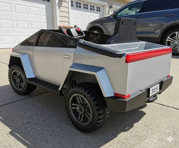 Carro Elétrico Infantil Supertruck Prata 12v Lacrado (Novo)