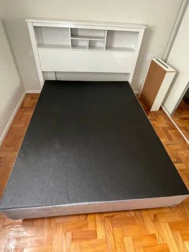 Cama box casal + cabeceira