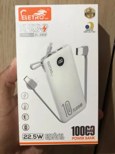 Carregador Portátil Eletro 10000mah 22.5w Turbo El-2921