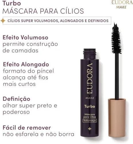 Máscara de Cílios Bomb Volumaço Eudora Make 10g